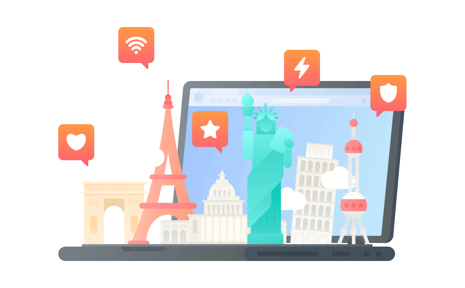 在圣赫勒拿连接到中国的软件 - 翻回VPN